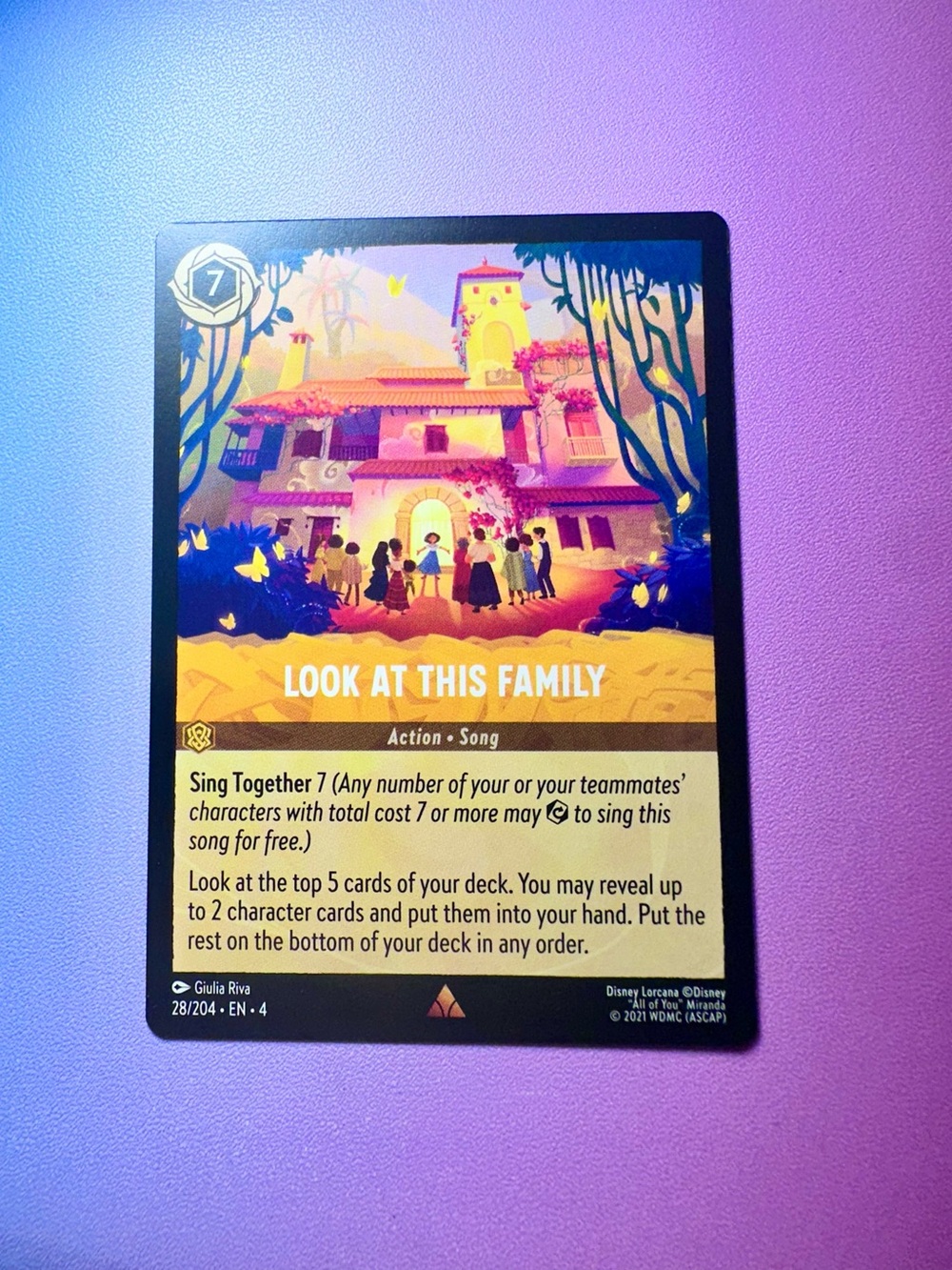 look at this family [encanto] - 28/204 (rare) — lorcana: ursula’s return